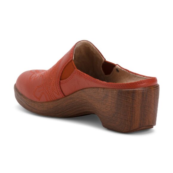 NEW ALEGRIA Leather Sereniti Clogs in rust for women 925 4m2 - Picture 3 of 5